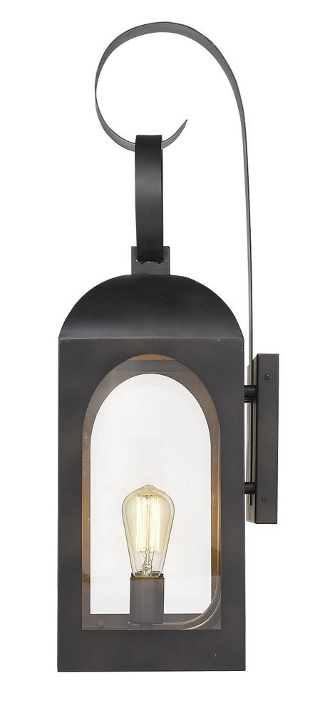 Black And Clear Two Light Transparent Dimmable Outdoor Hanging Lights With Black And Clear Shades