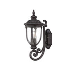 Black And Clear Seeded Dimmable Outdoor Hanging Light With Black And Clear Shades