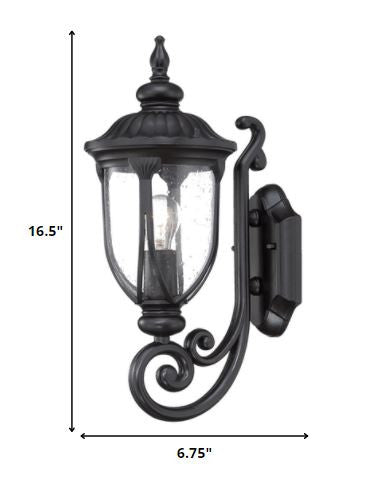Black And Clear Seeded Dimmable Outdoor Hanging Light With Black And Clear Shades