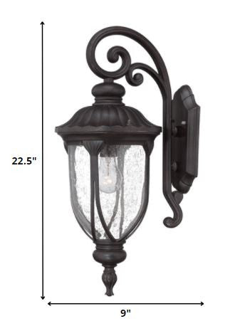 Black And Clear Seeded Dimmable Outdoor Hanging Light With Black And Clear Shades