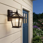 Antique Bronze Birdhouse Shape Outdoor Wall Light