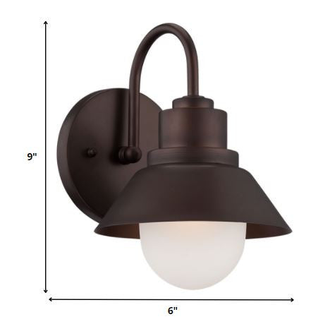 Dark Brown And White Frosted Dimmable Outdoor Hanging Light With Dark Brown And White Shades