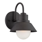 Black And White Frosted Dimmable Outdoor Hanging Light With Black And White Shades