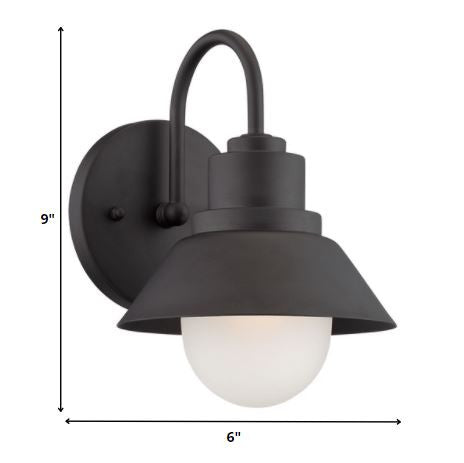Black And White Frosted Dimmable Outdoor Hanging Light With Black And White Shades