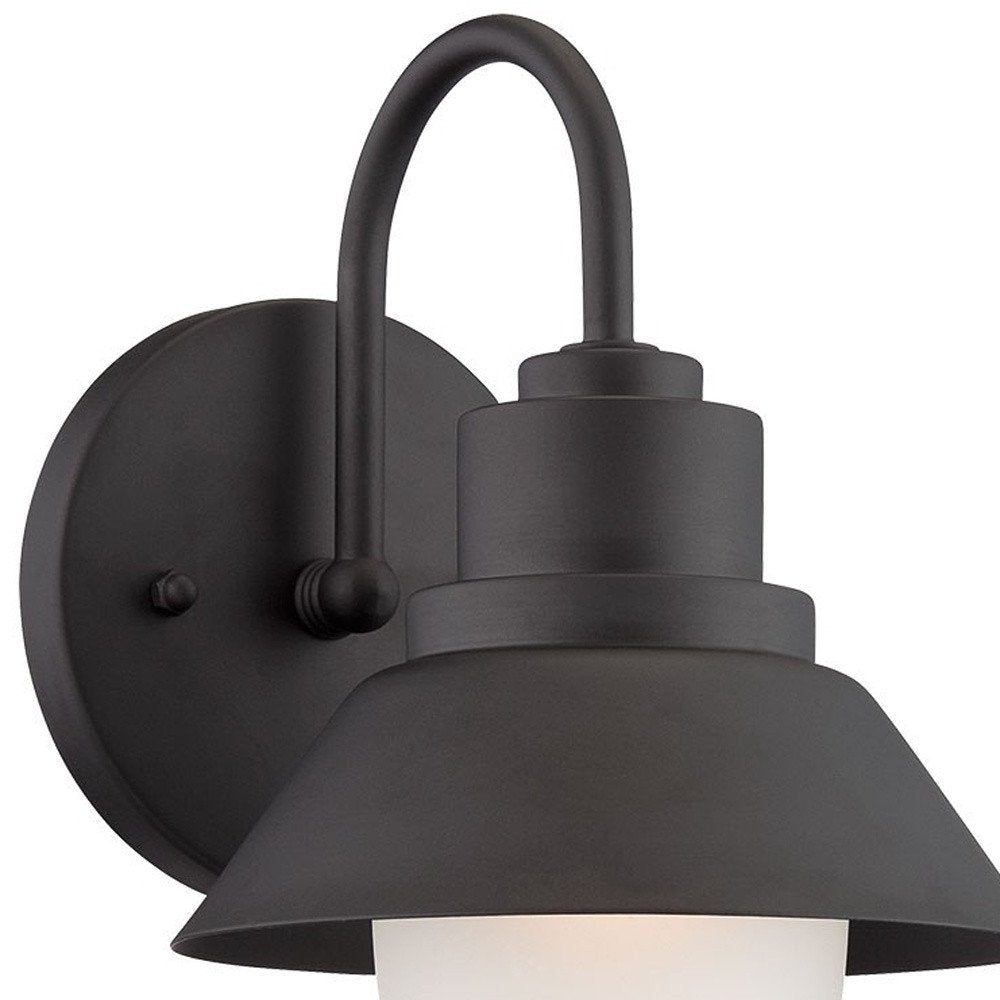 Black And White Frosted Dimmable Outdoor Hanging Light With Black And White Shades