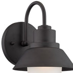 Black And White Frosted Dimmable Outdoor Hanging Light With Black And White Shades