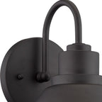 Black And White Frosted Dimmable Outdoor Hanging Light With Black And White Shades
