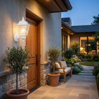 White Cast Aluminum Outdoor Wall Light
