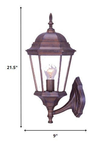 Dark Brown And Clear Beveled Dimmable Outdoor Hanging Light With Dark Brown And Clear Shades