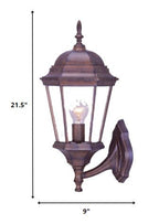 Dark Brown And Clear Beveled Dimmable Outdoor Hanging Light With Dark Brown And Clear Shades