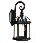 Matte Black Eastern Lantern Wall Light