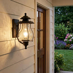 Matte Black Oil Lantern Wall Light