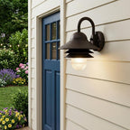 Antique Bronze Three Tier Lamp Shade Outdoor Wall Light