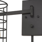 Industrial Gold Metal Wall Sconce