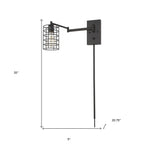 Industrial Gold Metal Wall Sconce