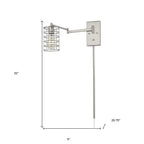 Industrial Gold Metal Wall Sconce