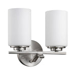11" Silver And White Metal Flush Mounted Sconce