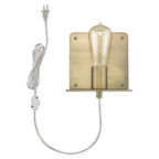 Petite Dull Gold Shelf Wall Light