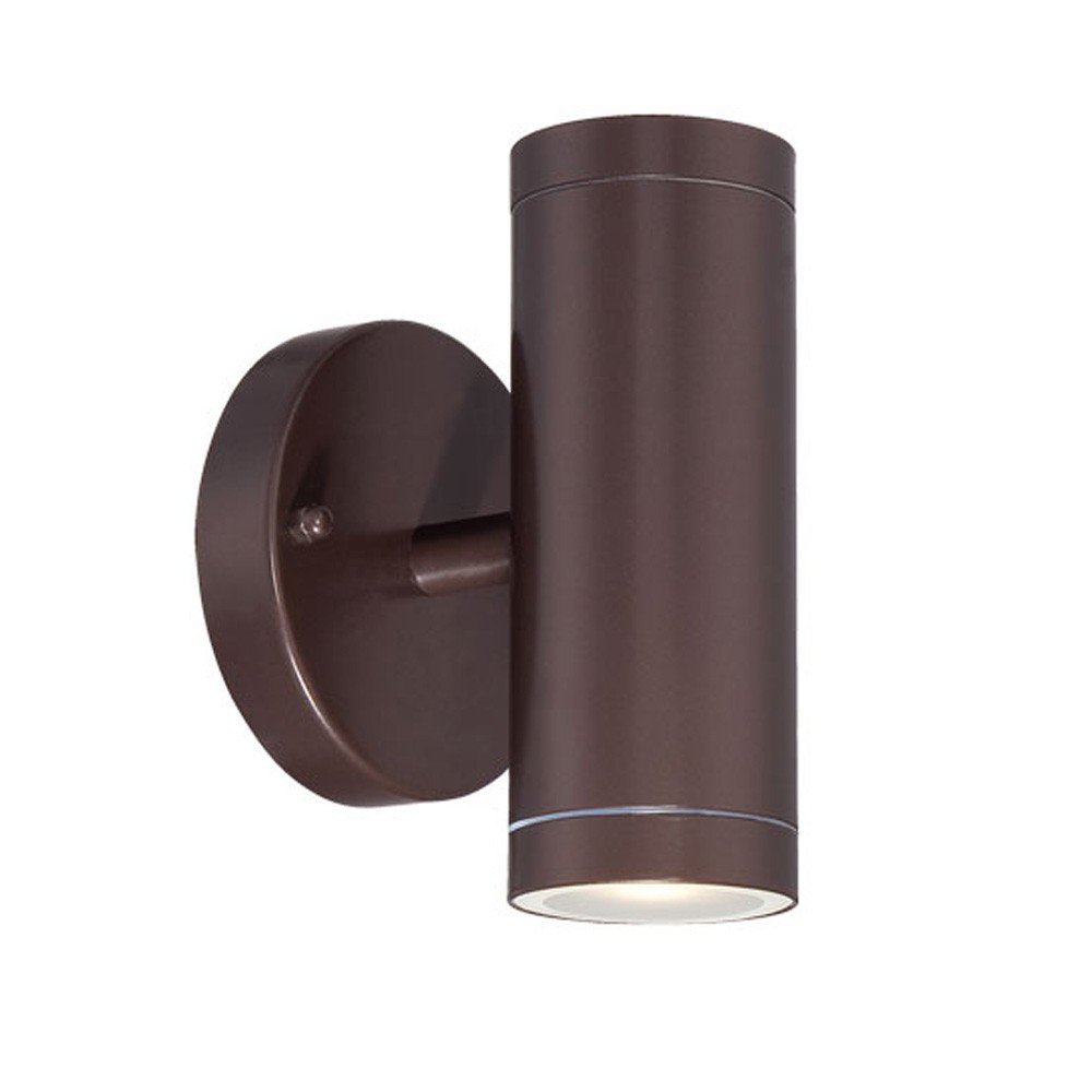 Bronze LED Dimmable Outdoor Hanging Light With Bronze Shades