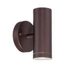 Bronze LED Dimmable Outdoor Hanging Light With Bronze Shades