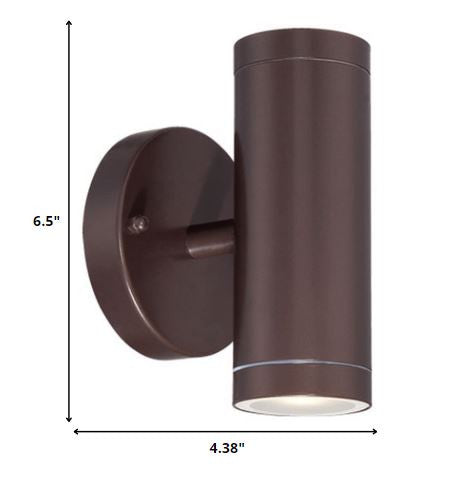 Bronze LED Dimmable Outdoor Hanging Light With Bronze Shades