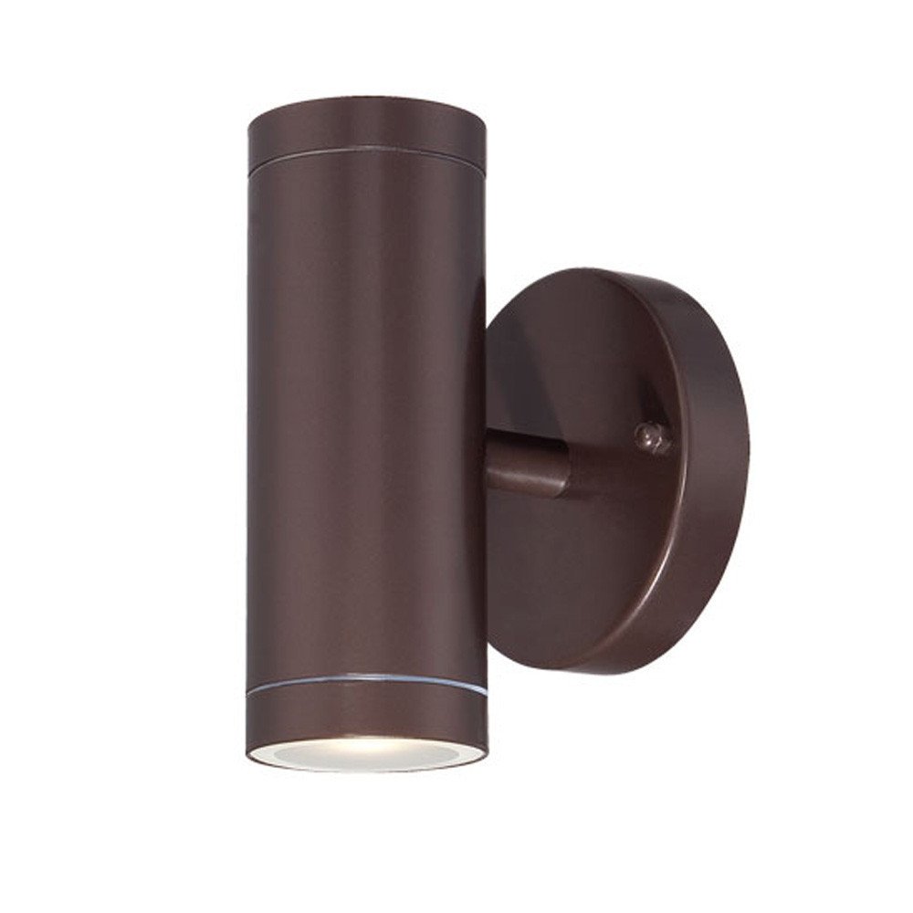Bronze LED Dimmable Outdoor Hanging Light With Bronze Shades