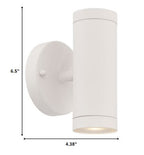 White LED Dimmable Outdoor Hanging Light With White Shades
