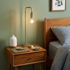 26" Brass Metal Table Lamp
