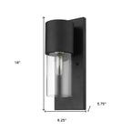Black And Clear Transparent Dimmable Outdoor Hanging Light With Black And Clear Shades
