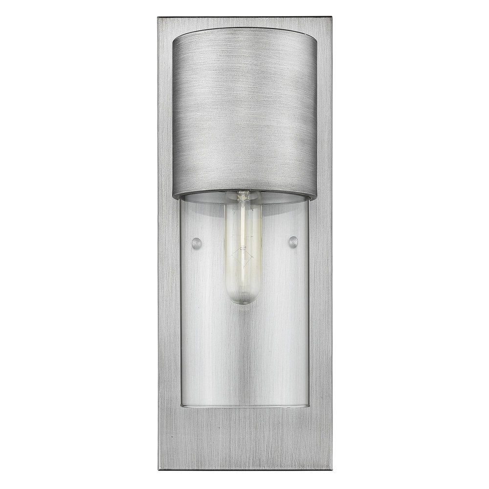 Silver And Clear Transparent Dimmable Outdoor Hanging Light With Silver And Clear Shades