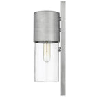 Silver And Clear Transparent Dimmable Outdoor Hanging Light With Silver And Clear Shades
