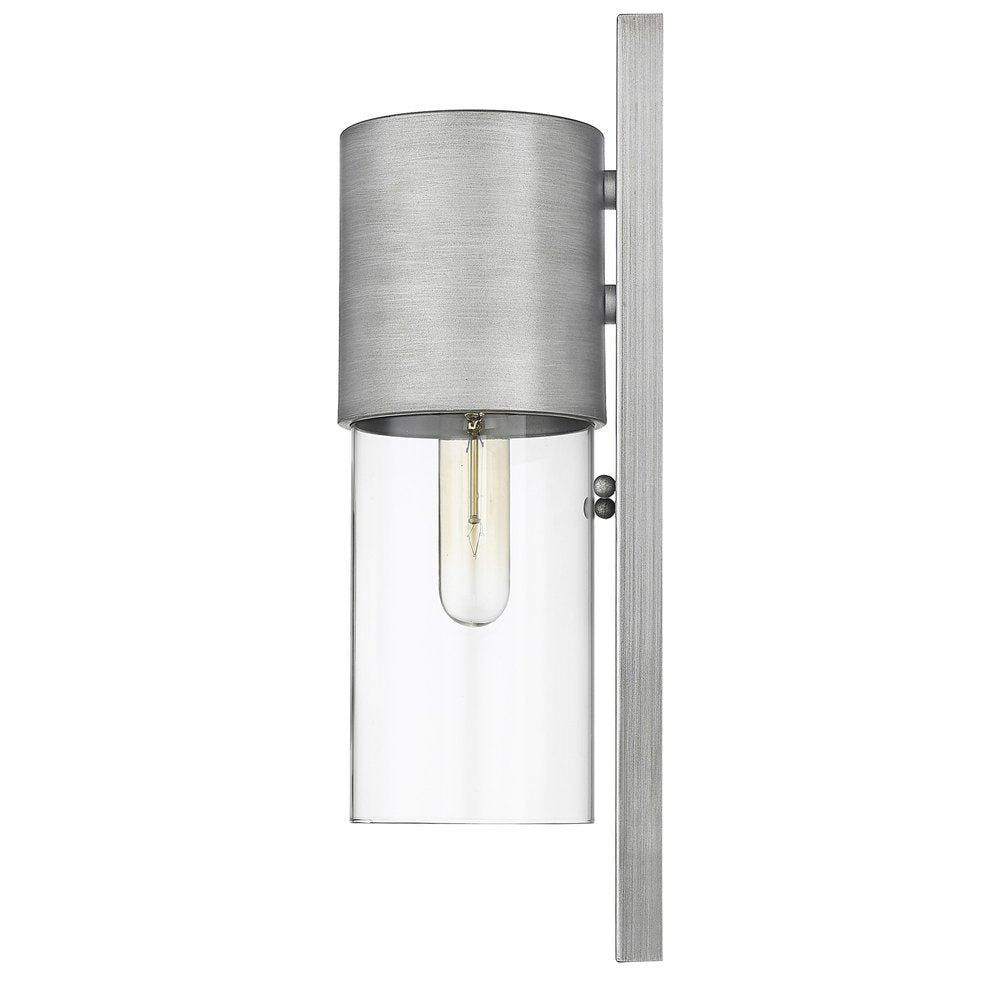 Silver And Clear Transparent Dimmable Outdoor Hanging Light With Silver And Clear Shades
