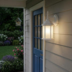 XL White Frosted Glass Swing Arm Wall Light