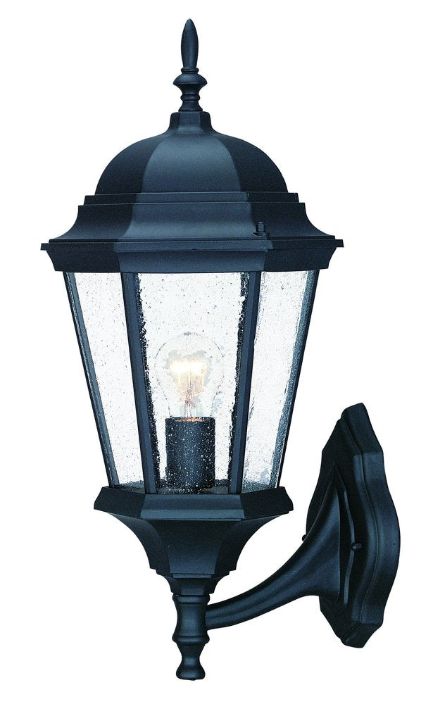 Black And Clear Seeded Dimmable Outdoor Hanging Light With Black And Clear Shades