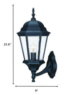 Black And Clear Seeded Dimmable Outdoor Hanging Light With Black And Clear Shades