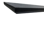 24" Black Wood Wall Mounted Floating Shelf