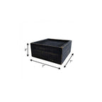 7" Black Wood Wall Mounted Floating Shelf With LED Light