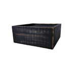 7" Black Wood Wall Mounted Floating Shelf With LED Light
