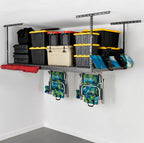 4’ x 8’ Overhead Garage Storage Bundle w/ 5 Bins (Yellow)