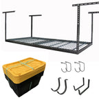 4’ x 8’ Overhead Garage Storage Bundle w/ 5 Bins (Yellow)