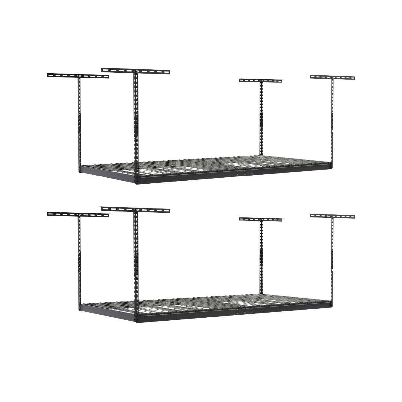4’ x 8’ Overhead Garage Storage Rack Two Pack - Hammertone