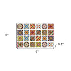 4" X 4" Mediterra Mosaic Peel and Stick Tiles
