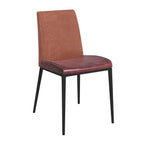 Set of Two Light Gray And Silver Upholstered Fabric Dining Side Chairs