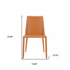 Black Upholstered Leather Dining Side Chair