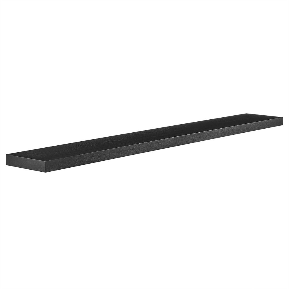 75" Natural Wooden Wall Mounted Floating Shelf