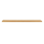 75" Natural Wooden Wall Mounted Floating Shelf
