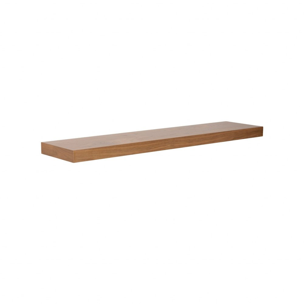 43" Black Wooden Floating Shelf
