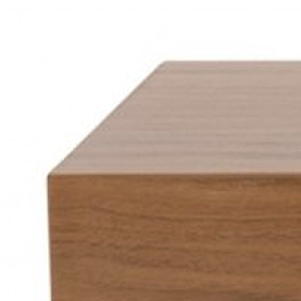 43" Black Wooden Floating Shelf