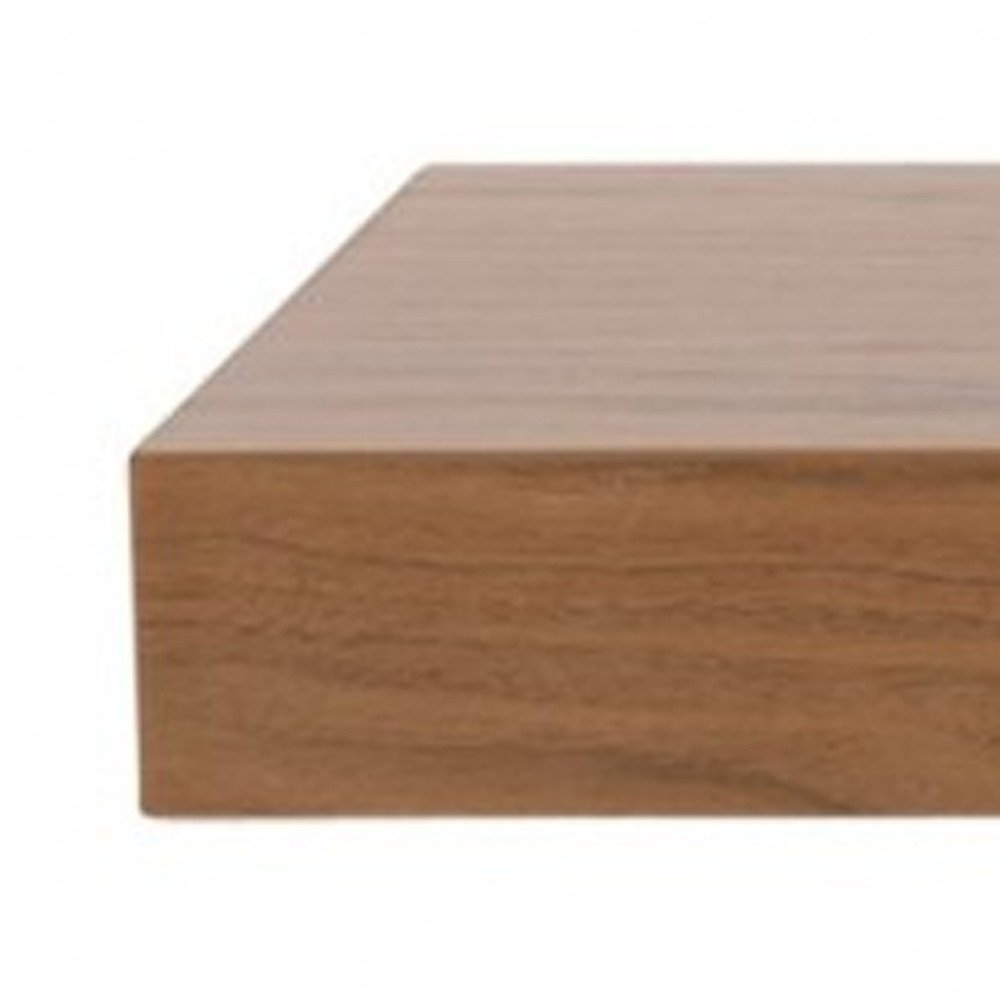 43" Black Wooden Floating Shelf