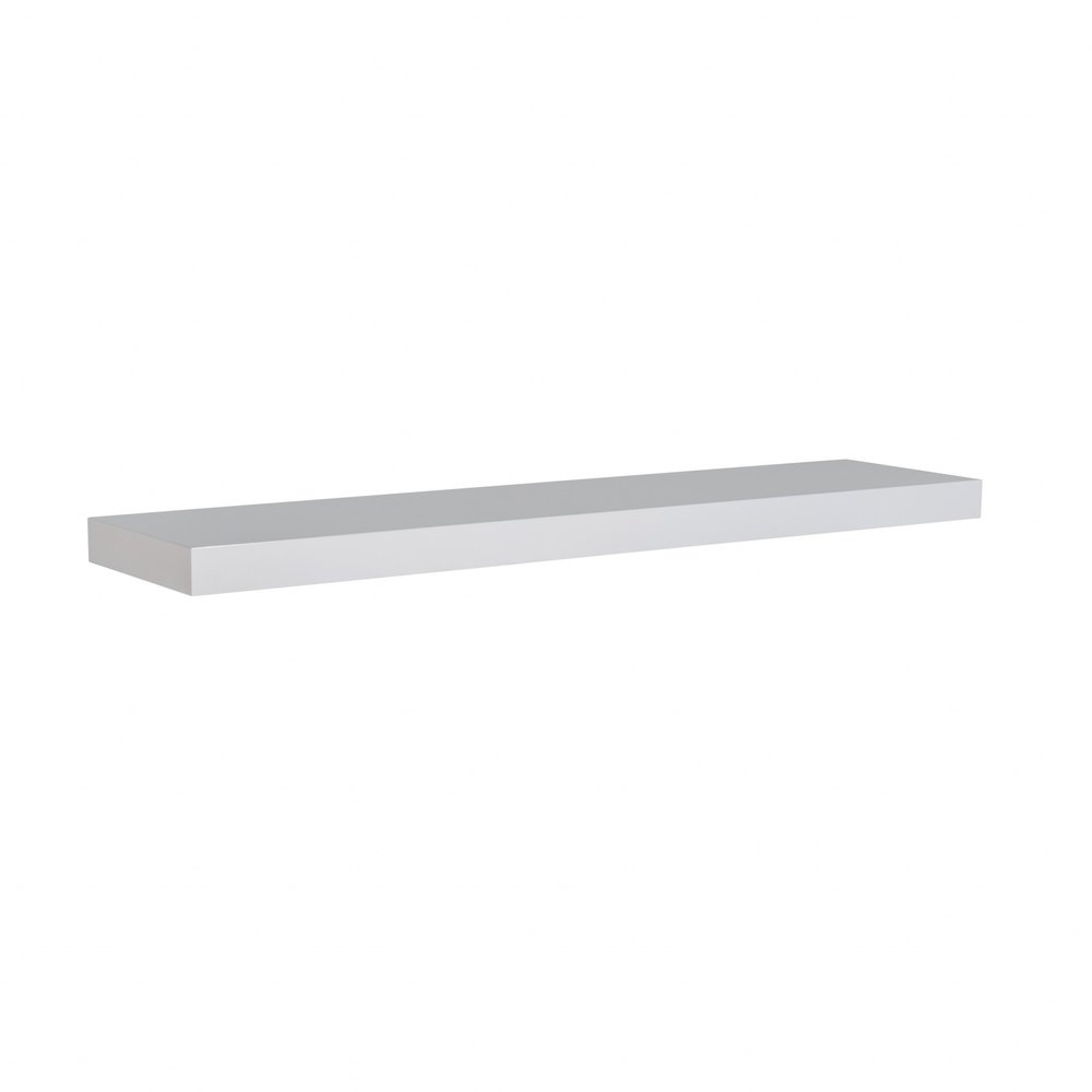 43" Black Wooden Floating Shelf